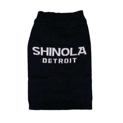 Shinola Brand Logo Knitted Pet Sweater