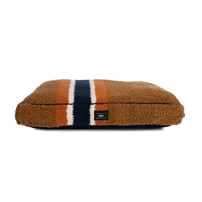 Shinola Brand Stripe Berber Napper Dog Bed