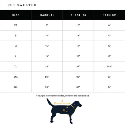 Shinola Brand Stripe Knitted Pet Sweater