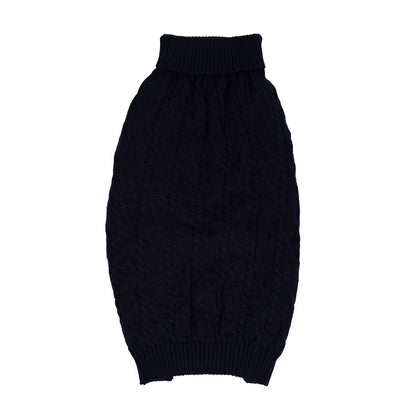 Shinola Cable Knit Pet Sweater