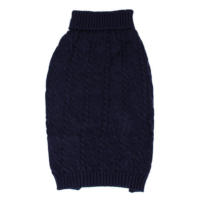 Shinola Cable Knit Pet Sweater