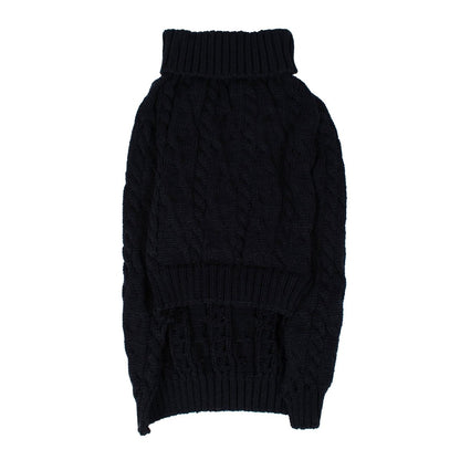 Shinola Cable Knit Pet Sweater