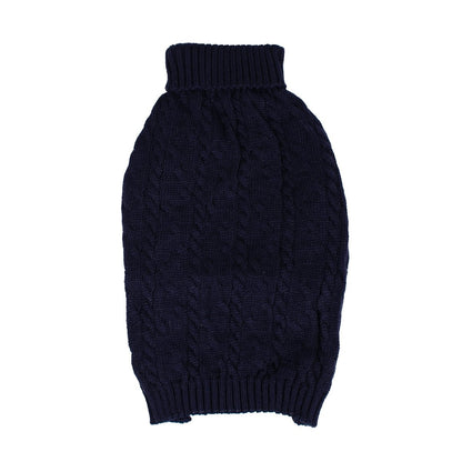 Shinola Cable Knit Pet Sweater