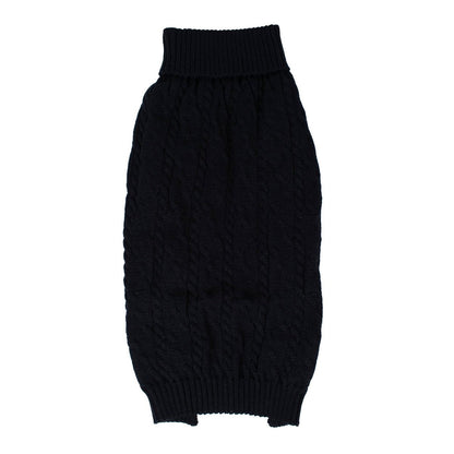 Shinola Cable Knit Pet Sweater