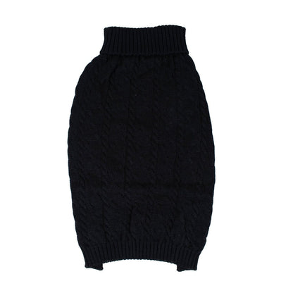 Shinola Cable Knit Pet Sweater