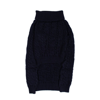 Shinola Cable Knit Pet Sweater