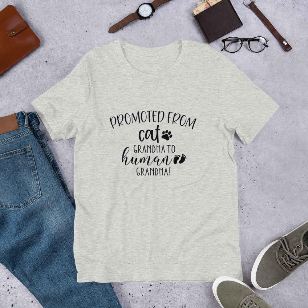 Promoted from Cat Grandma to Human Grandma T-Shirt
