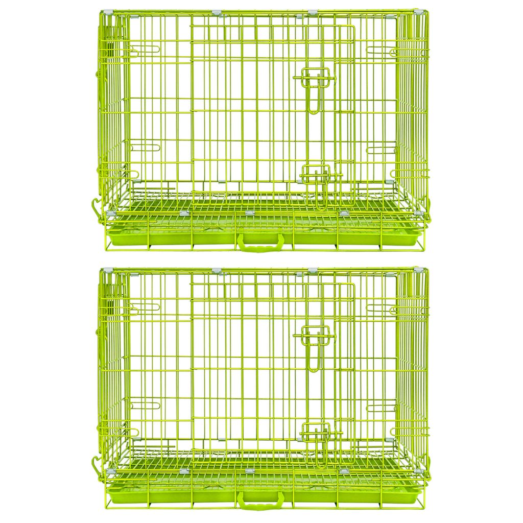 30" Collapsible Green Dog Crate GRN30