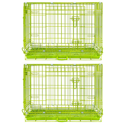 30" Collapsible Green Dog Crate GRN30