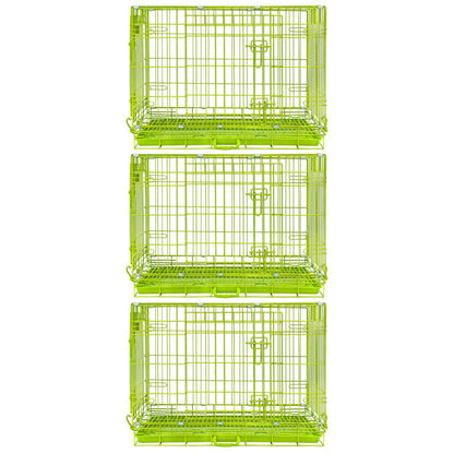 30" Collapsible Green Dog Crate GRN30