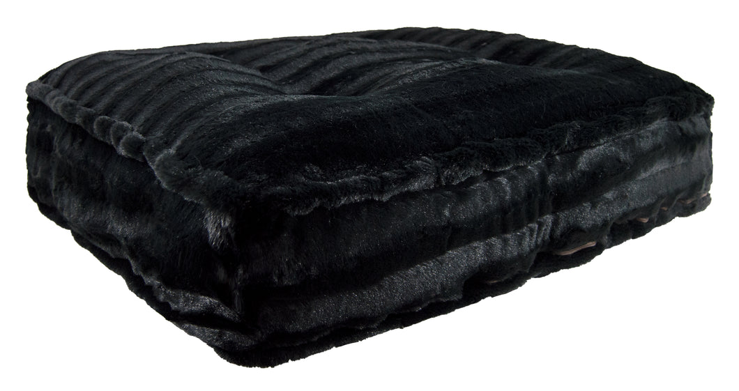 Sicilian Rectangle Bed - Black Puma