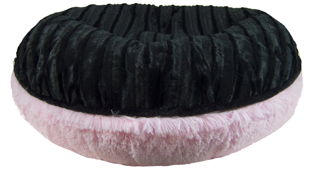 Bagel Bed - Black Puma and Bubble Gum