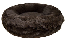 Bagelette Bed - Godiva Brown and Grizzly Bear