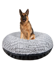Bagel Bed -  Serenity Grey and Gravel Stone