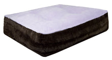 Sicilian Rectangle Bed - Lilac and Godiva Brown