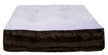 Sicilian Rectangle Bed - Lilac and Godiva Brown