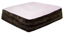 Sicilian Rectangle Bed - Pink Lotus and Godiva Brown