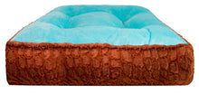 Sicilian Rectangle Bed - Aquamarine and Serenity Rust