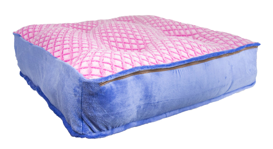 Sicilian Rectangle Bed - Periwinkle and Pink It Fence