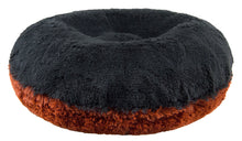 Bagel Bed -  Rustic Brick and Wolfhound Grey